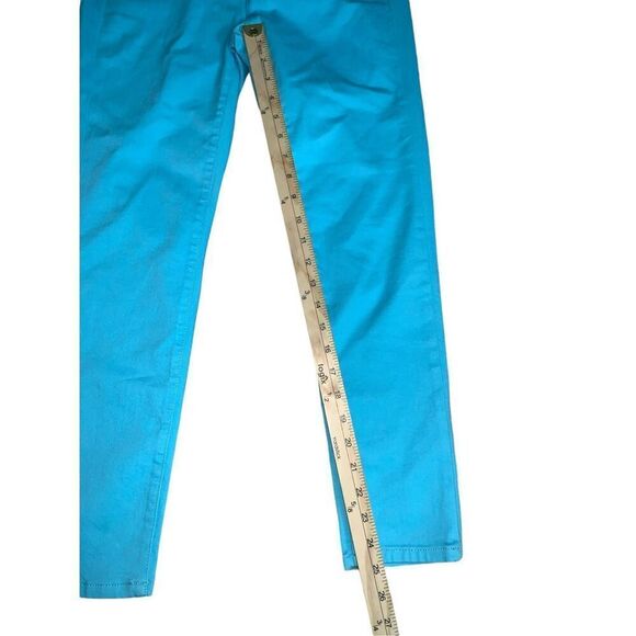 NEW WITH TAGS NWT Lauren Ralph Lauren Blue Super Stretch Premier Denim Skinny Cr - Picture 9 of 10